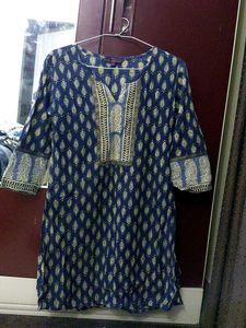 Blue Printed Kurta
