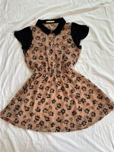 Floral Dress with Collar