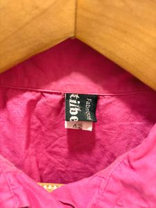 Vintage Pink Button-Up