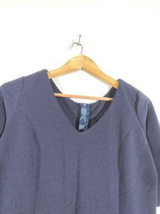 Aara Navy Blue Dress Midi