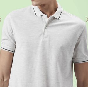 Oat Melange Regular Polo Fit