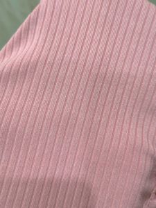 Pink Harpa Ribbed Button-Down Top
