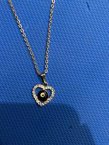 Evil Eye Heart Necklace