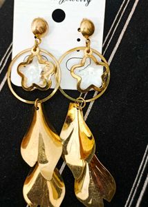 Sparkling Teal Drop Earrings