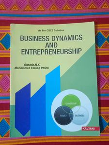 Business Dynamics And Entrepreneurship