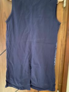Navy Blue Sleeveless Top For Women