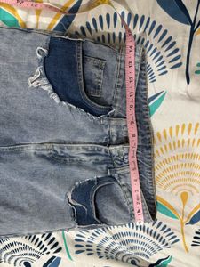 Trendy Patchwork Wide Leg Jeans