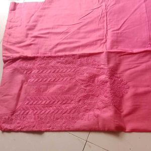 Pink Embroidered Kurta Set