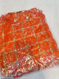 Orange &amp; Gold Sari (Minor Issue)