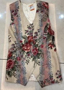 Vintage Floral Tapestry Vest