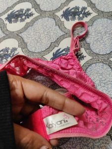 Pink Lace Bra