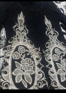 Elegant Black Embroidered Dress