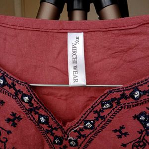 Embroidered Tunic Top