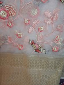 Pink Sarree With Stitched Blouse Not Used