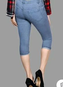 blue Denim capri jeans