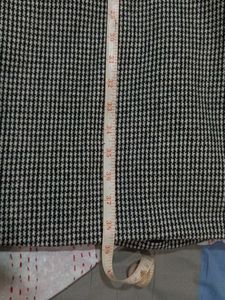 A Houndstooth Checkered Overcoat In Blended Wool.