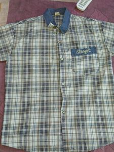 Vintage Plaid Short Sleeve Shirt