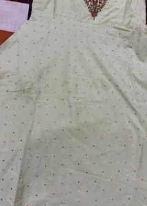 Embroidered Light Green Kurti