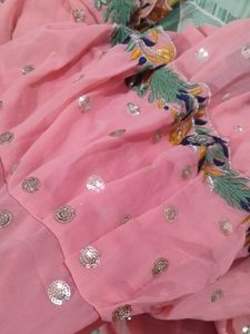 Designer Saree With Stiched Blouse