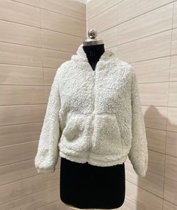 NEW LOOK Fluffy Sheep Zip - Up Hoodie
