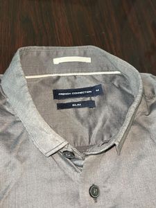 FCUK shirt Men&#39;s Gray Long Sleeve