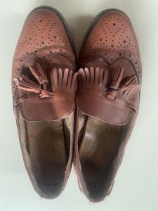 Brown Tassel Loafer Flat Shoe