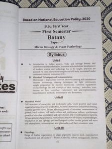 B.sc. Firt Year ( Fist Semester  )botany_1
