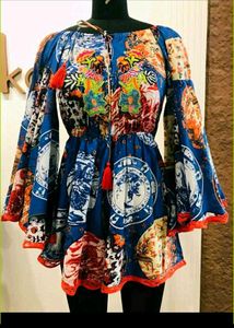 Boho Tunic with Colorful Print