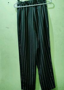 Striped Black Pants