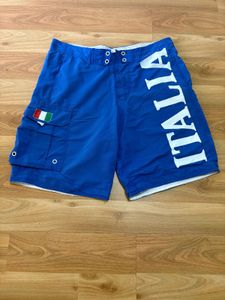 Blue 'Italia' Casual Shorts