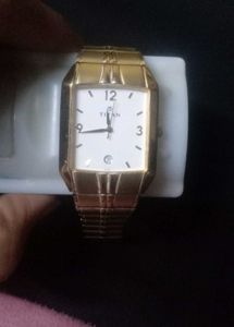 Classic Gold Titan Analog Watch