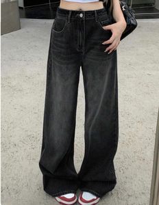 grunge Wide Leg Black Jeans🖤