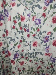 Floral Print Long Sleeve Shirt