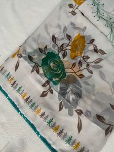 Floral Print Saree