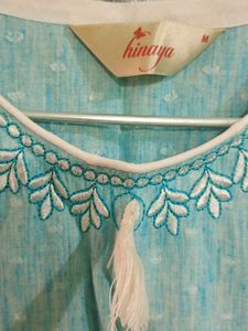 Embroidered Blue Kurta