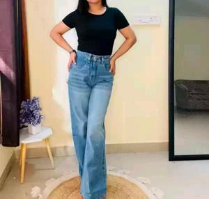 Blue Wide Leg Jeans (Baggy)