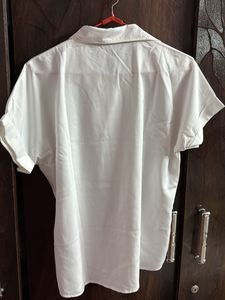 White Button-Down Short Sleeve