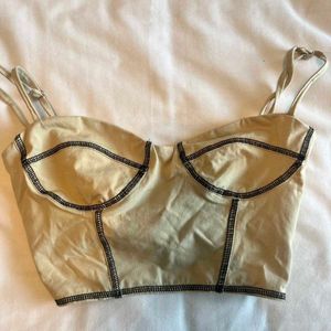 I. SEXY NUDE CORSET TOP
