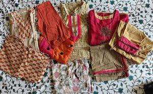 Kurta, Suits, (Set Of 4)Women's Indian Clothing