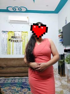 Stylish Coral Bodycon Dress