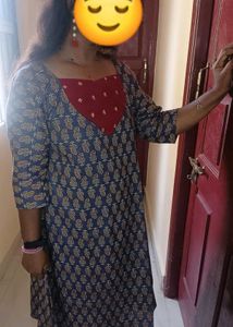 AJRAK Cotton Patch Work Kurti