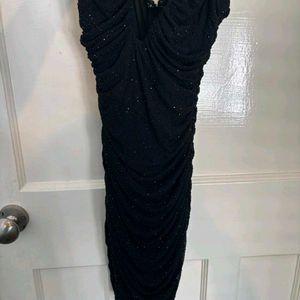 oh polly Sparkling Black Bodycon Dress