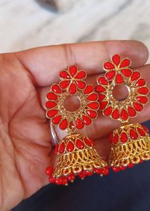 Red Stone Earrings
