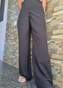 Wide Leg Black Pants - 13