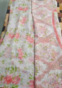 Floral Print Saree without blouse
