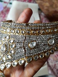 Heavy wedding golden  jwellery set