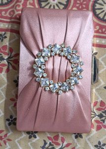 Beautiful Clutch With Side Chain