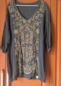 Embroidered Tunic Top- Size L-XL