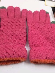 Pink Girly gloves for Aesthetical winter ❄️💗