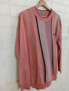 Crocodile Peach Knit Sweater